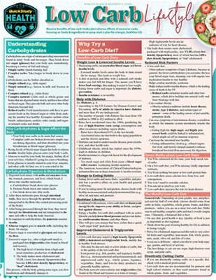 #ad Low Carb Lifestyle: A Quickstudy Laminated Reference Poster $11.43
