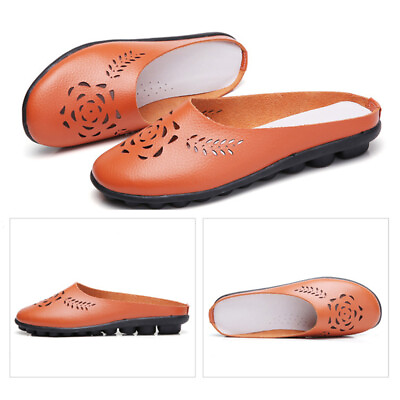 #ad #ad Womens Fashion Hollow Out Mules Clogs Driving Casual Slip On Flat Shoes Slipper $25.80