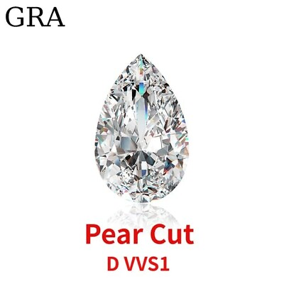 #ad Loose Pear Shape Forever Classic 8x5mm Moissanite 1ct Diamond GRA Certificate A6 $139.99