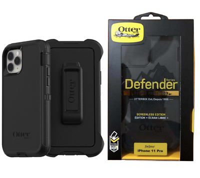#ad OtterBox DEFENDER SERIES Case amp; Holster for iPhone 11 Pro（Only） Black $8.59