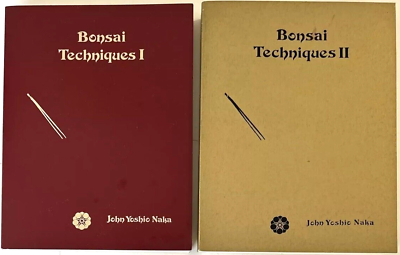 #ad BONSAI TECHNIQUES I amp; II by John Yoshio Naka. Both Book SIGNED 1982 1984 $800.00