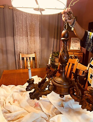 #ad Antique Flying Dragon Chandelier $2800.00