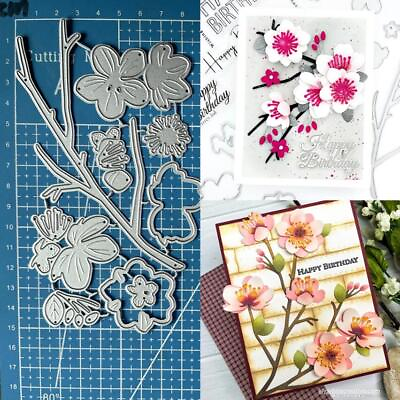 #ad Flower Metal Cutting Dies Scrapbooking Paper Card Embossing Stencils Crafts DIE AU $10.03