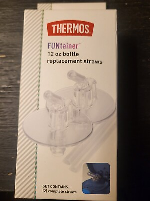 #ad Thermos Replacement Straws for 12 Ounce Funtainer Bottle Clear One Size F401RS6 $4.00