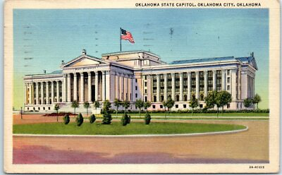 #ad Postcard Oklahoma State Capitol Oklahoma City Oklahoma $3.46