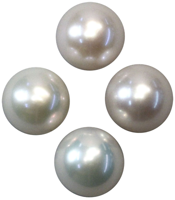 #ad Natural Super Fine White Freshwater Pearl Round Half Drilled China AAAA $121.95
