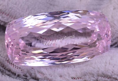 #ad GIGANTIC 222.00 Ct Natural Pink Morganite Cushion Certified Flawless Gemstone $374.99