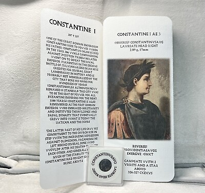 #ad Constantine The Great Follis Æ CONSTANTINVS AVG Campgate Cyzicus $29.99