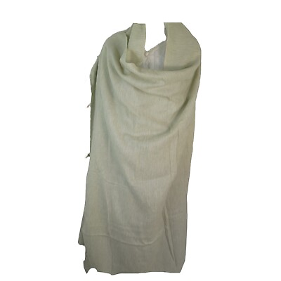 #ad Yak Wool Blend Blanket Throw Nepal Handmade Over Sized Sand amp; Light Silver $44.10