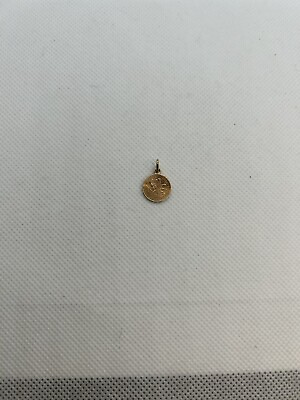 #ad VTG 14K Yellow Gold St. Christopher Necklace Charm small $120.00
