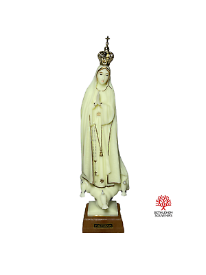 #ad Virgin Mary Phosphor Figure Fatima Bethlehem Maria Holy Land Christian Art Gifts $40.49