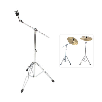 Steel Cymbal Boom Braced Stand Straight Drum Hardware Percussion Holder Mount $30.88
