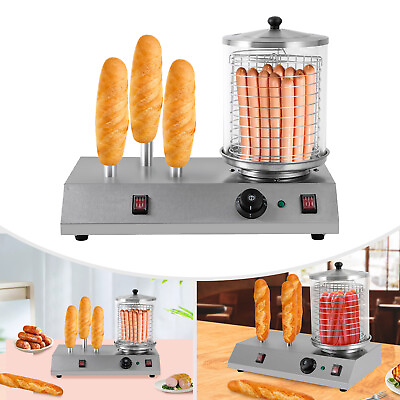 #ad Electric Home Commercial Hot Dog Machine Bun Warmer Machine Catering Party $153.90