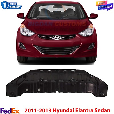 #ad Front Engine Splash Shield Under Cover For 2011 2013 Hyundai Elantra Sedan Model $20.96
