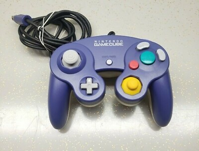 #ad Official Nintendo GameCube Controller Indigo Purple amp; Clear Back Nice and Clean $46.99