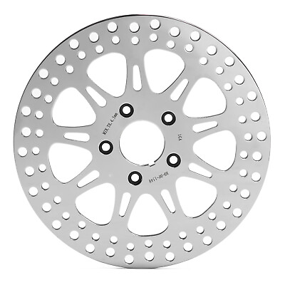 #ad 11.5quot; Polished Front Brake Rotor for Harley Touring Sportster Dyna Softail 84 99 $54.99