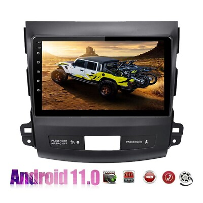 #ad For 07 11 Mitsubishi Outlander Android 12.0 Radio Car MP5 Player GPS Wifi BT $93.85