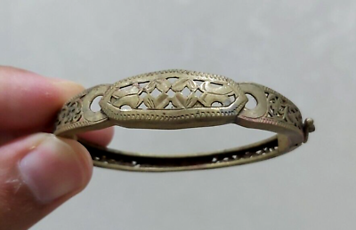 #ad Rare Ancient Decorated Bronze Old Bracelet Artifact Authentic Museum Quality $55.99