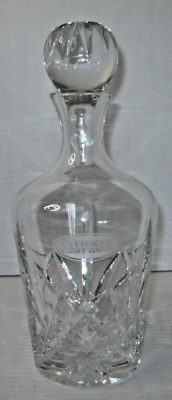 #ad Marquis by Waterford Citizens First Bank Crystal Glass Decanter amp; Stopper $70.00