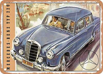 #ad METAL SIGN 1964 Mercedes Benz 220 Vintage Ad $18.66