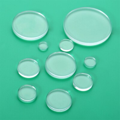#ad 10 Sizes Both Side Clear Glass Dome Cabochon Round Crystal Scrapbooking Beads $4.31