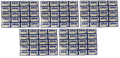 #ad Gillette Silver Blue Double Edge Razor Blades 500 Blades Made in Russia $64.99