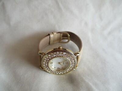 #ad Women#x27;s Classy Stylish Gold Toned Wristwatch w Rhinestones amp; Adjustable Band $29.00