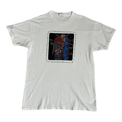 #ad Vintage 90s The Ann Arbor Street Art Fair T Shirt Size XL Single Stitch Art Tee $22.50