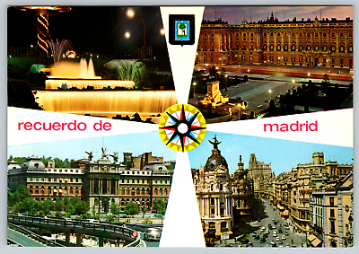 #ad Friendship Madrid Carlos San Barcelona Spain Amistad Carte Die Vintage Postcard $4.99