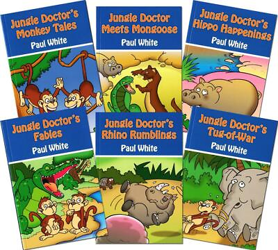 #ad New JUNGLE DOCTOR ANIMAL STORIES Set of 6 Fables Paul White Homeschool Reading $47.99