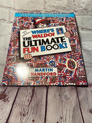 #ad Where#x27;s Waldo Ultimate Fun Book by Martin Handford All Pieces Stickers Complete $9.95