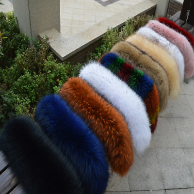 #ad Real Fur Collar Natural Fur Hood Trims Shawl Fur Scarfs Neck Coat Fur Shawls AU $75.10