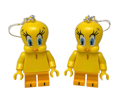 #ad Tweety Bird Earrings STERLING Hook Looney Tunes Handmade Loony Toons Gift $19.00