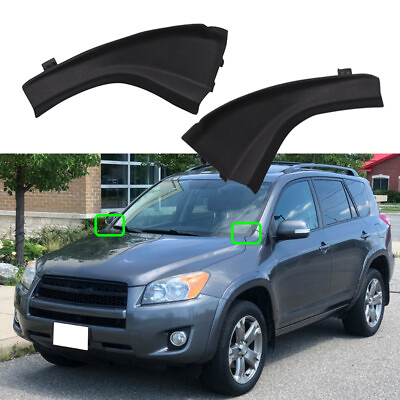 #ad Pair For Toyota RAV4 2006 2011 2012 Front Wiper Side Cowl Extension Cover Trim $8.98