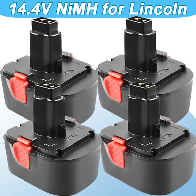 #ad 1 4Pack 14.4V NIMH Battery For Lincoln PowerLuber Grease Gun LIN 1400 1401 1442 $76.86