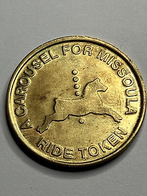 #ad RARE CAROUSEL FOR MISSOULA RIDE TOKEN IF MAGIC CANHAPPEN ANYWHERE #sg1 $14.99