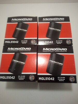 #ad MicroGuard MGL51042 FITS Wix 51042 Engine Oil Filter Kit Spin On 4 PACK $18.19