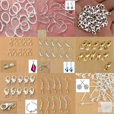 #ad Wholesale Silver Color Earrings Hooks Ball DIY Jewelry Accessory Wire Findings C $2.20