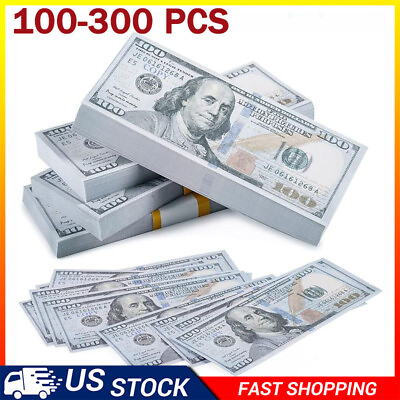 #ad 100 400PCS Prop Fake Looks Best Toys Money For Pretend Play Music Birthday Party $7.99