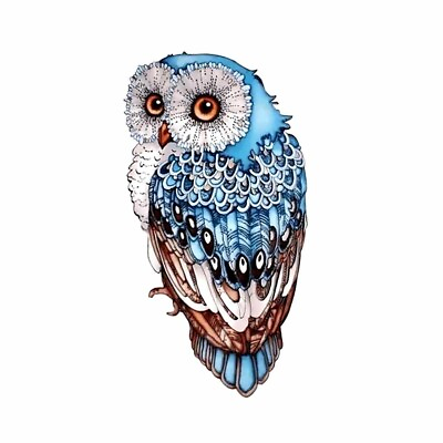 #ad Owl Wooden Jigsaw Puzzle Animal Pieces Puzzles Toy For Adults Christmas Gift $12.34
