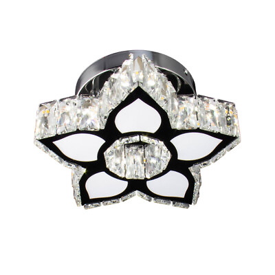 #ad Mini Chandelier Flower Crystal Ceiling Light Fixture for Hallway Kitchen Foyer $35.99