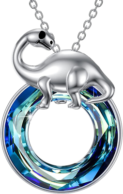 #ad Animal Pendant Necklace with Crystals 925 Sterling Silver Animal Jewelry Gifts f $57.95