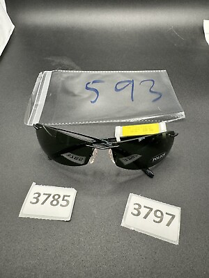 #ad Authentic Vintage Police 2672 Square Rimless Sunglasses Unisex Green Lens $44.54