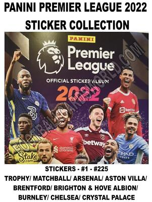 #ad PANINI PREMIER LEAGUE 2022 STICKER COLLECTION #1 #225 Arsenal C Palace GBP 0.99