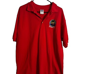 #ad Dick Clarks American Bandstand Mens Short Sleeve Polo Shirt Size Large $19.96