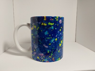 #ad Handmade Fun Spatter Color colorful coffee tea mug New Dishwasher Safe $17.99