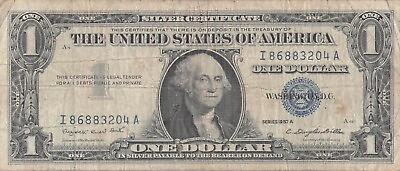 #ad 1957 $1 Silver Certificate Wow LQQK 23 AVILABLE $3.89