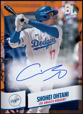 #ad 2024 Topps Big League Orange Signature Dodgers RARE SHOHEI OHTANI Digital Card $14.00