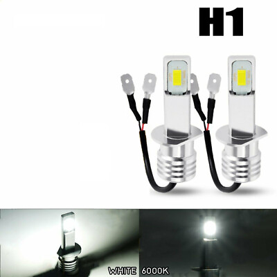 #ad 2PCS H1 LED Headlight 55W 8000LM Hi Low Kit Bulbs Beam 6000K Canbus Error Free $7.90
