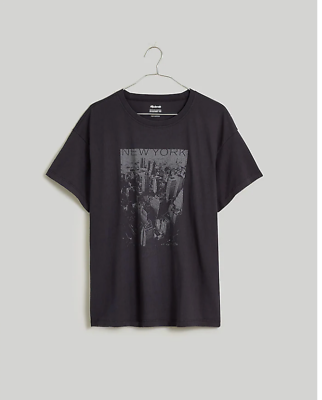 #ad Madewell Womens NYC Graphic Oversized Tee Size XL NN300 $25.00